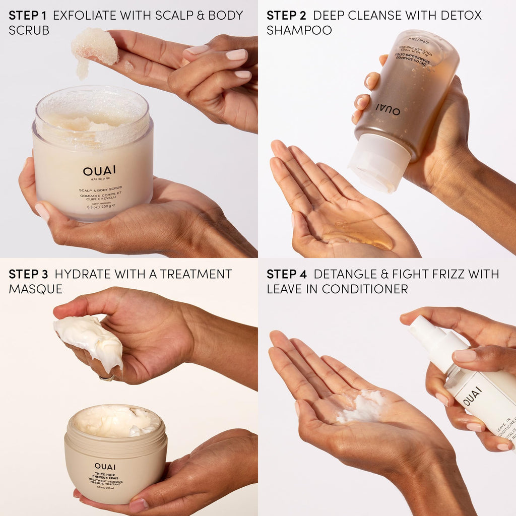 OUAI Detox Shampoo & Medium Hair Conditioner Bundle — Clarifying + Hydrating Duo