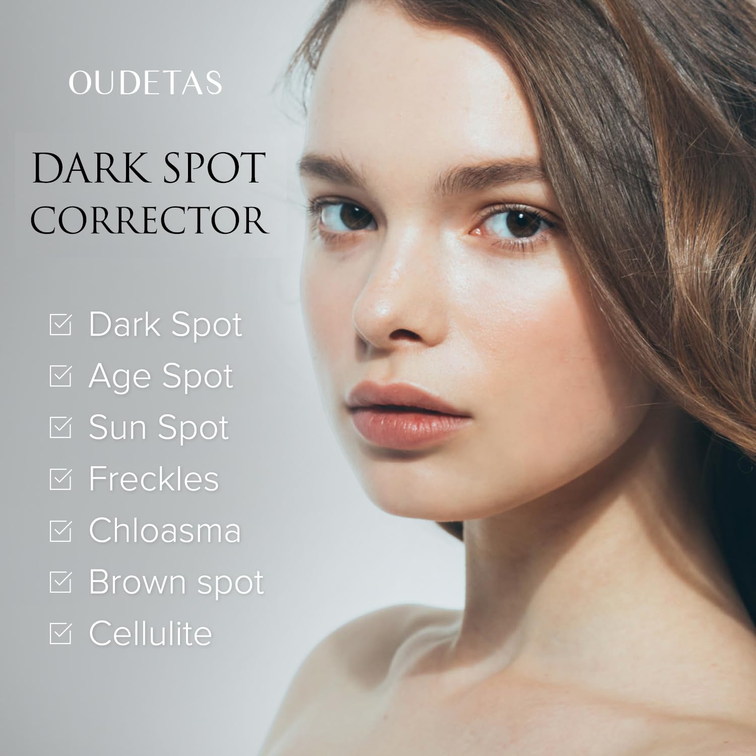 Oudetas Dark Spot Remover for Face – Brightening Serum Roller (15ml) for Sun, Age Spots & Melasma