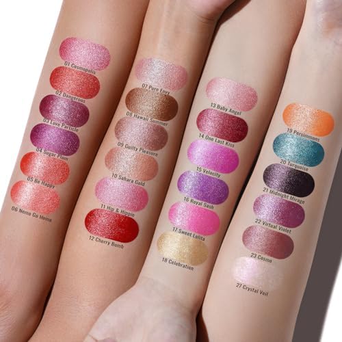 Oulac Dangerous02 Lipstick – Orange Red with Metallic 3D Shine, Hydrating Vegan Formula