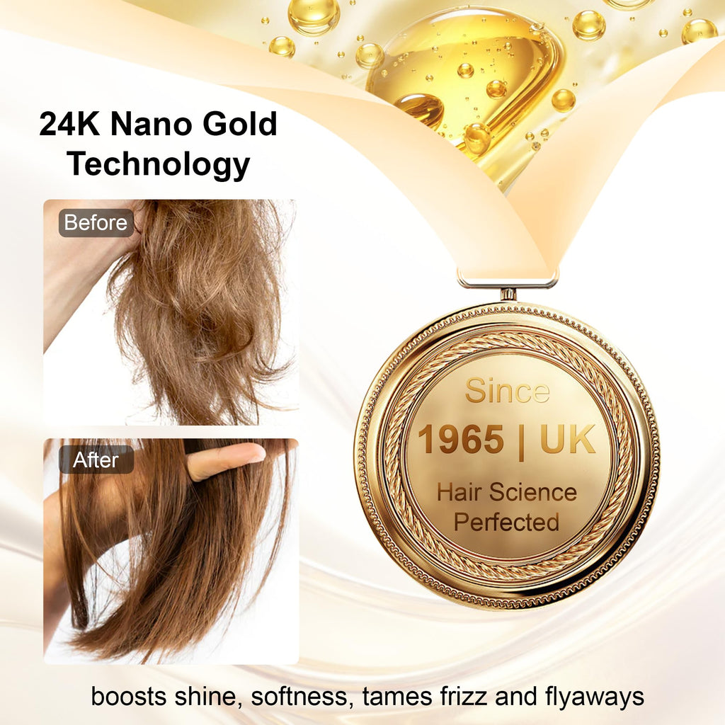 OUMIGIZ 24K Gold Hair Oil – Heat Protectant, Frizz Control & Shine (Pack of 2, 2.02 oz each)
