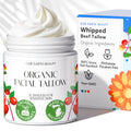 Our Earth Beauty Organic Beef Tallow Face Cream – Unscented, Grass-Fed, Whipped Moisturizer | USA Made