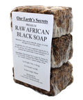 Our Earth's Secrets Premium Raw African Black Soap — 3 lb Bar (Ghana)