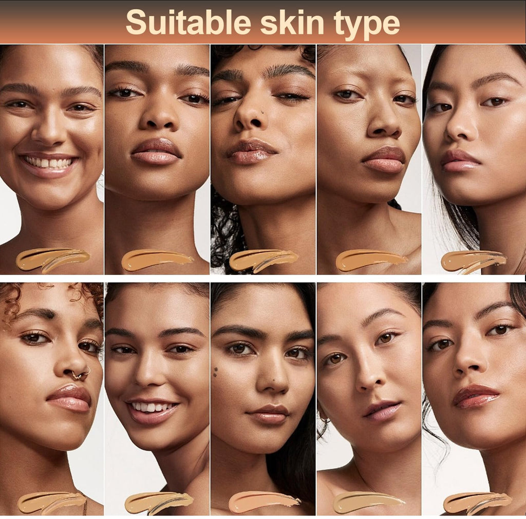 OUSHANG 4-in-1 Color-Changing Foundation – Hydrating Medium/Light Coverage with SPF 53+ | Longwear, Waterproof