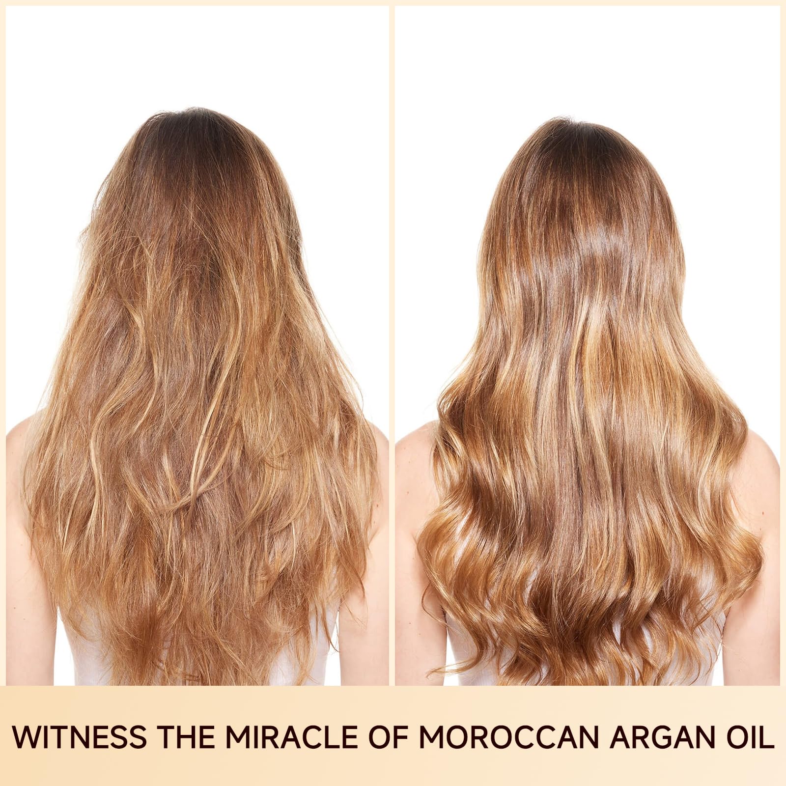 Outccogo Moroccan Argan Oil – Frizz Control & Nourishing Hair Oil (3.4 fl oz)