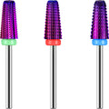 Outus 3-Piece Nail Carbide 5-in-1 Bit – 2-Way Rotation, 3/32-Inch Shank