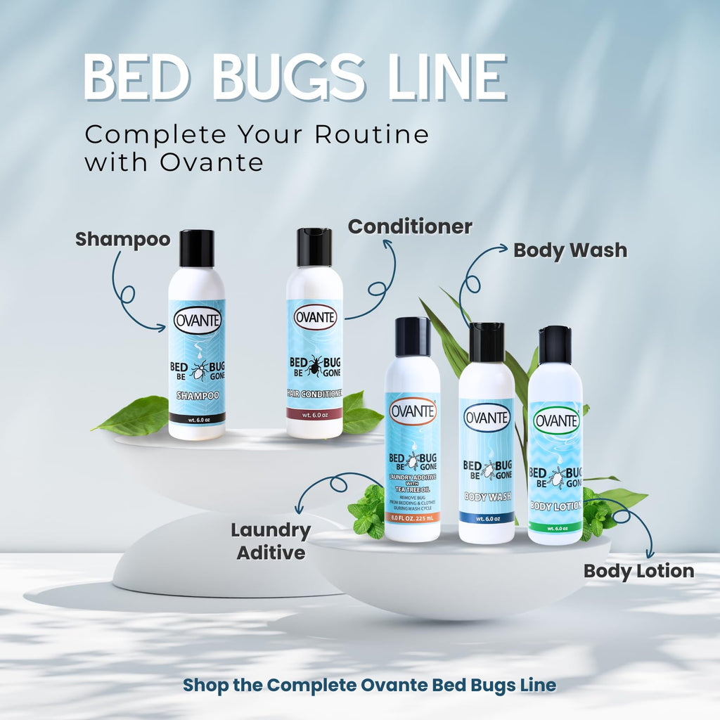OVANTE BedBug Be Gone Scalp & Hair Treatment Shampoo – Soothes Itch, Redness & Irritation (6 oz)