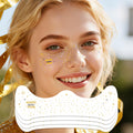 Ovasorve Happy New Year Freckles Face Tattoo – Gold & Silver Stars & Fireworks, Waterproof NYE Gems