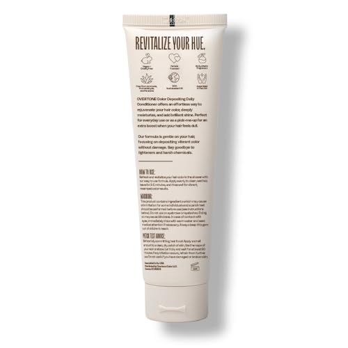 Overtone Daily Color Depositing Conditioner – Espresso Brown, 4.5oz | Vegan & Cruelty-Free