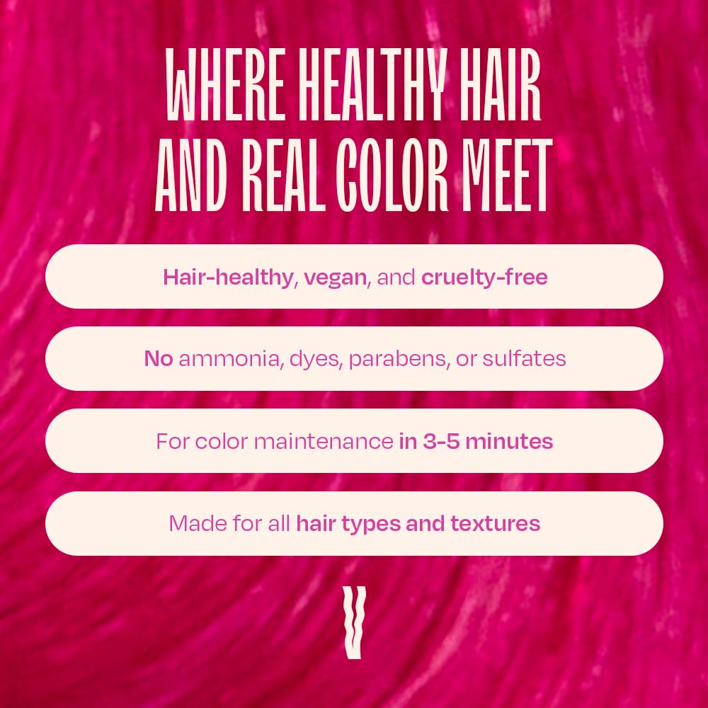 oVertone Magenta Majesty Daily Color Depositing Conditioner – Hydrating, Vegan & Cruelty-Free (4.5 oz)