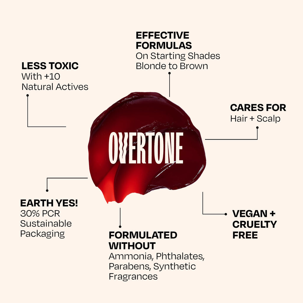 Overtone Strawberry Blonde Daily Color Depositing Conditioner – Hydrating, Vegan & Cruelty-Free