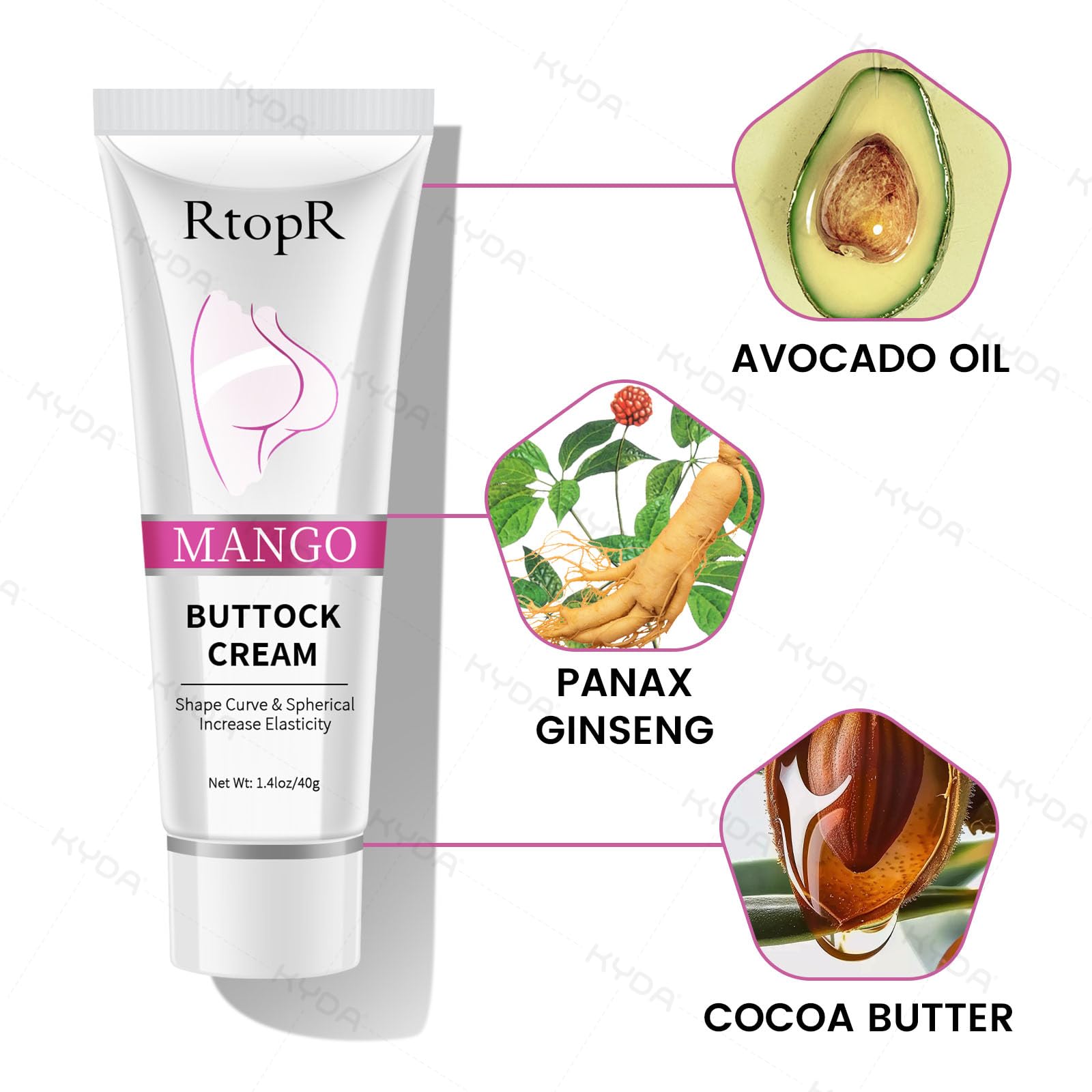 Ownest 2 Pcs Sexy Hip Buttock Cream – Shaping, Firming & Lift