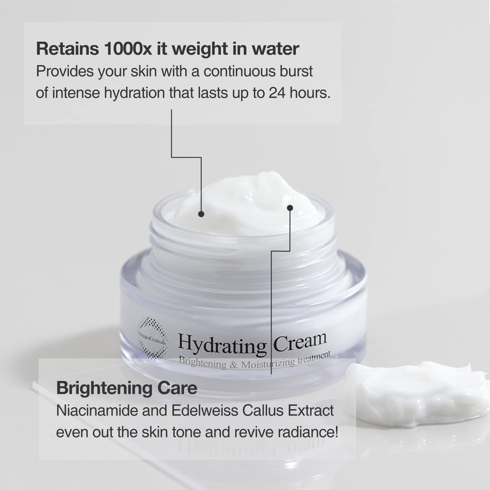 OxygenCeuticals Hydrating Cream - Radiance Moisture with Edelweiss & Niacinamide