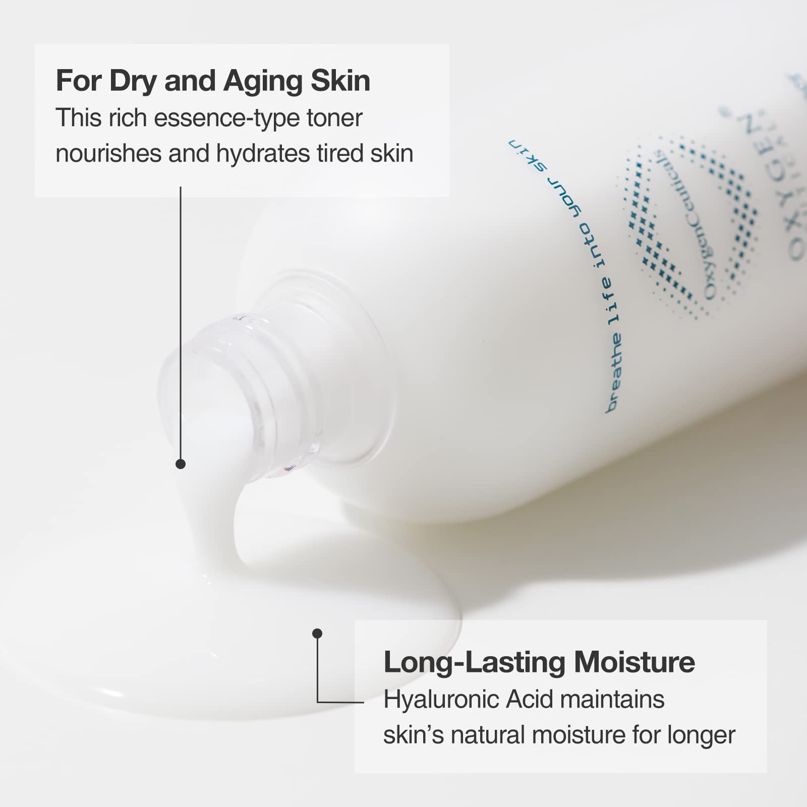 OxygenCeuticals Nutrient Toner – Essence-Type Hydration for Dry Skin with Sodium Hyaluronate, Portulaca & Allantoin