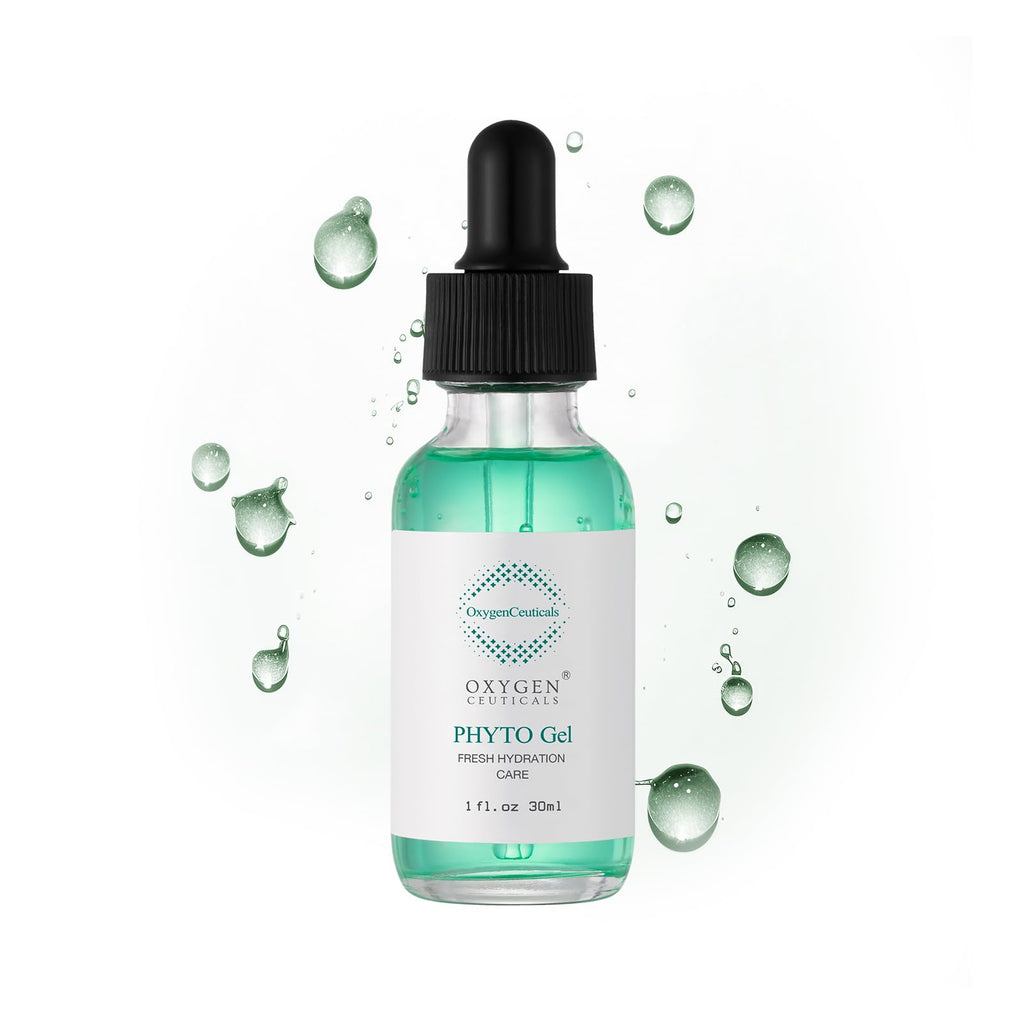 OxygenCeuticals Phyto Gel – Brightening & Soothing Gel Serum with Niacinamide, HA, Centella & Mulberry Extracts | Sensitive Skin 1 oz