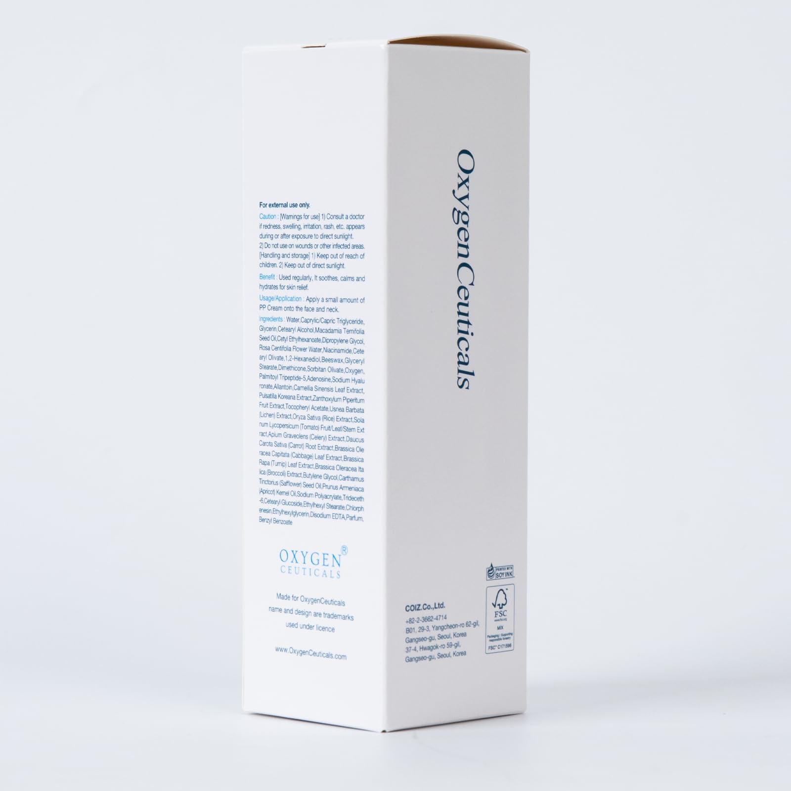 OxygenCeuticals PP Cream – Recovery Cream with Palmitoyl Tripeptide-5, Niacinamide & Adenosine for Sensitive Skin | Moisturizing & Barrier Support