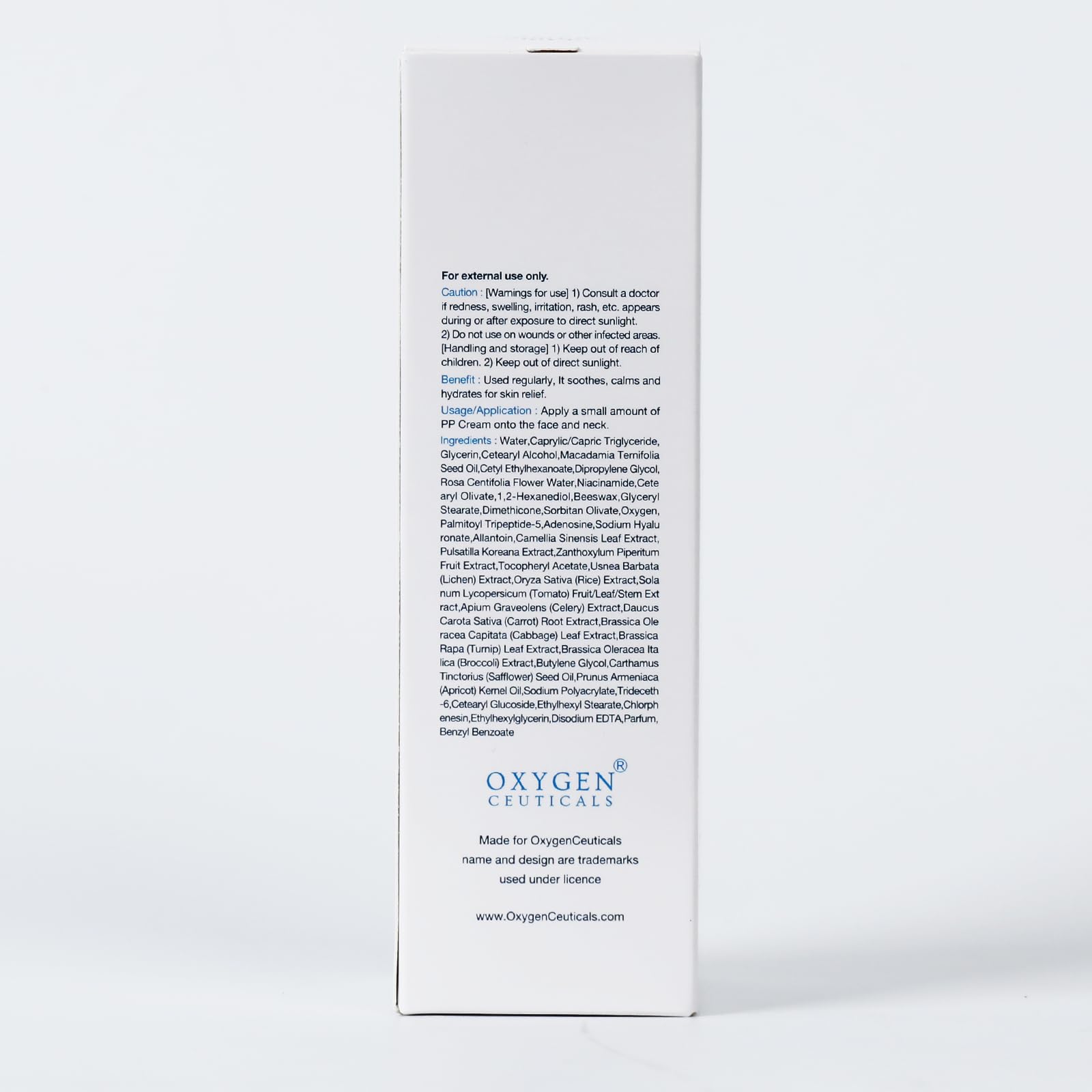 OxygenCeuticals PP Cream – Recovery Cream with Palmitoyl Tripeptide-5, Niacinamide & Adenosine for Sensitive Skin | Moisturizing & Barrier Support