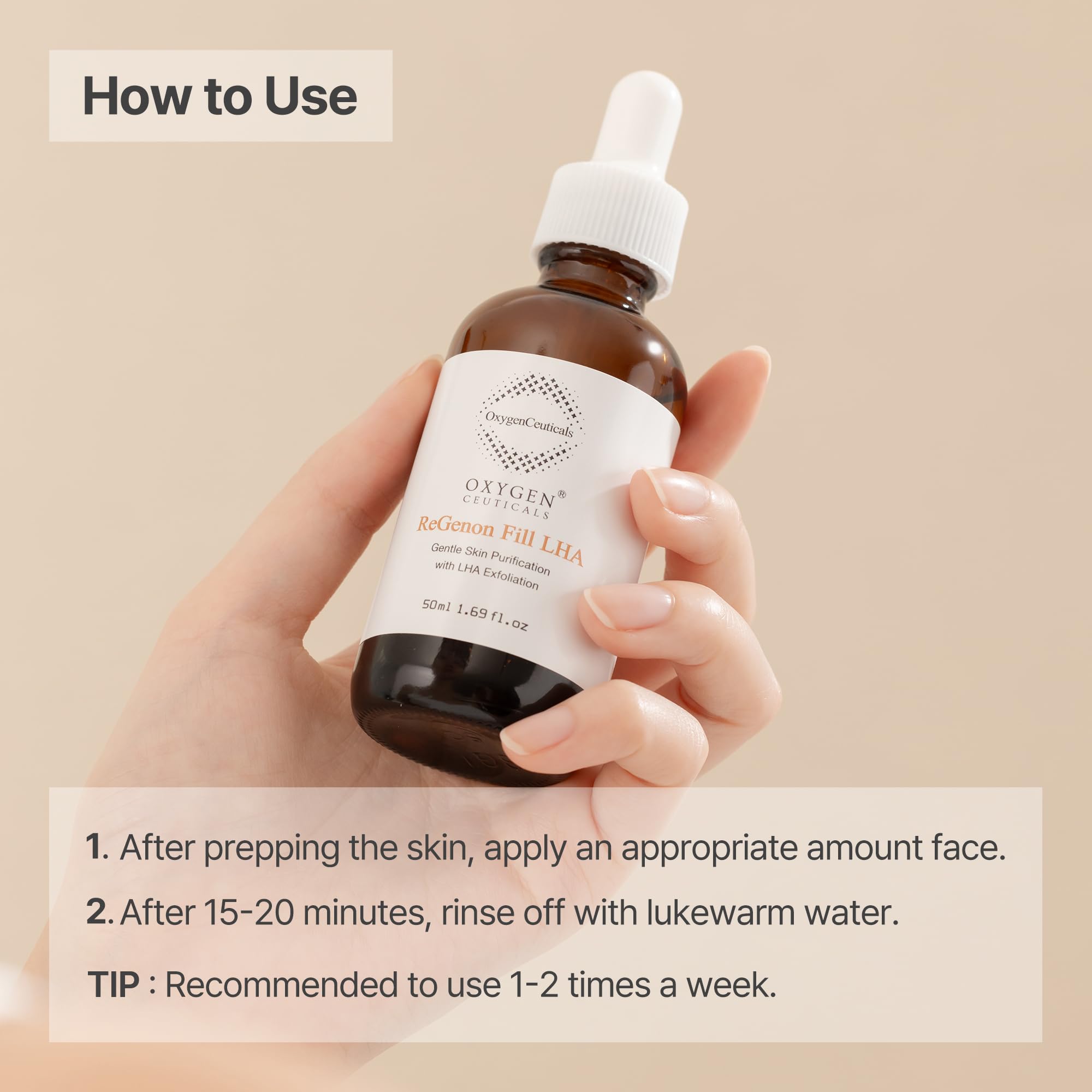 OxygenCeuticals ReGenon Fill LHA – Gentle LHA Serum for Sensitive Skin