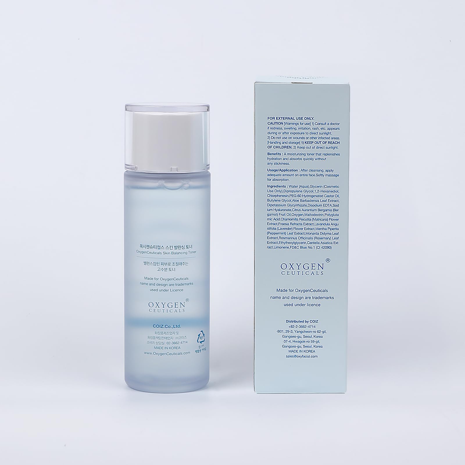 OxygenCeuticals Skin Balancing Toner – Hydrating & pH-Balancing with Centella, Lavender & Freesia (120 ml)