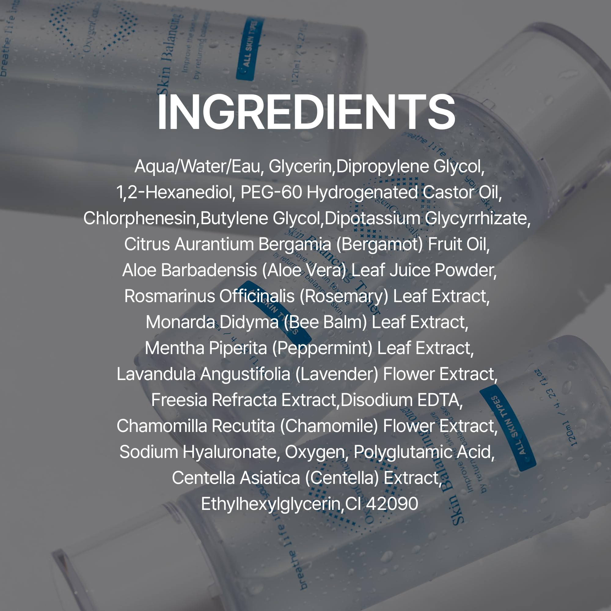 OxygenCeuticals Skin Balancing Toner – Hydrating & pH-Balancing with Centella, Lavender & Freesia (120 ml)
