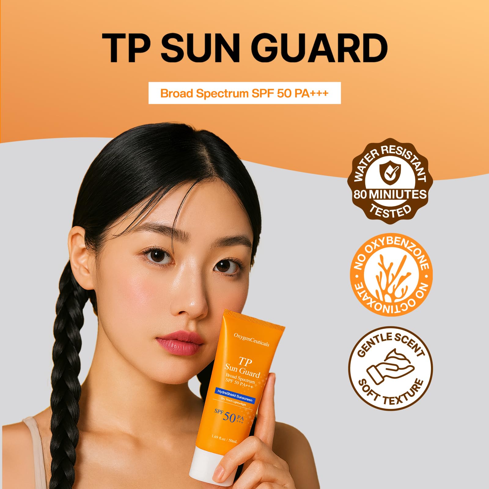 OxygenCeuticals TP Sun Guard SPF 50+ – Reef-Friendly Daily Sunscreen