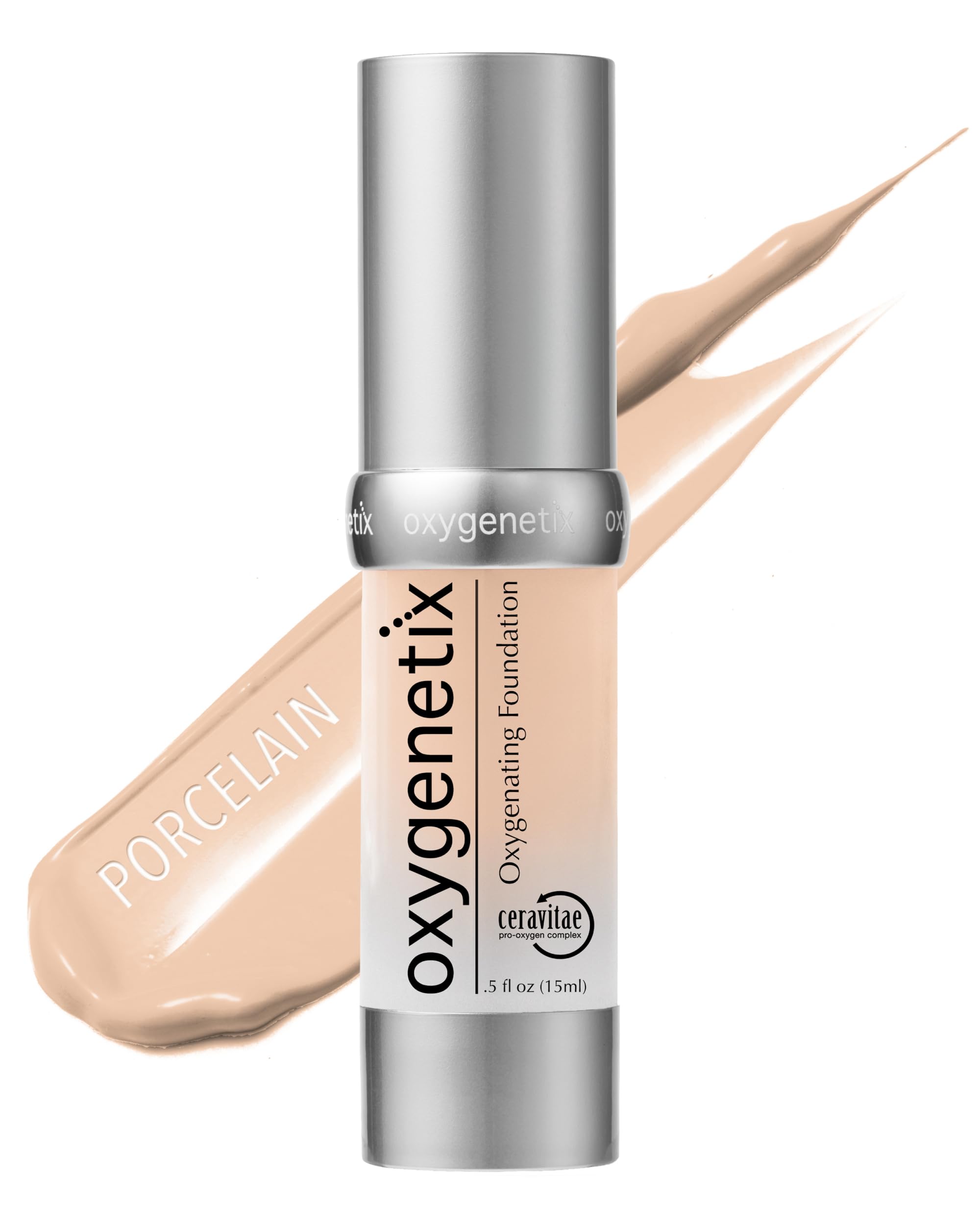 Oxygenetix Oxygenating Foundation – Porcelain | Breathable, Buildable Coverage for Sensitive or Post-Treatment Skin