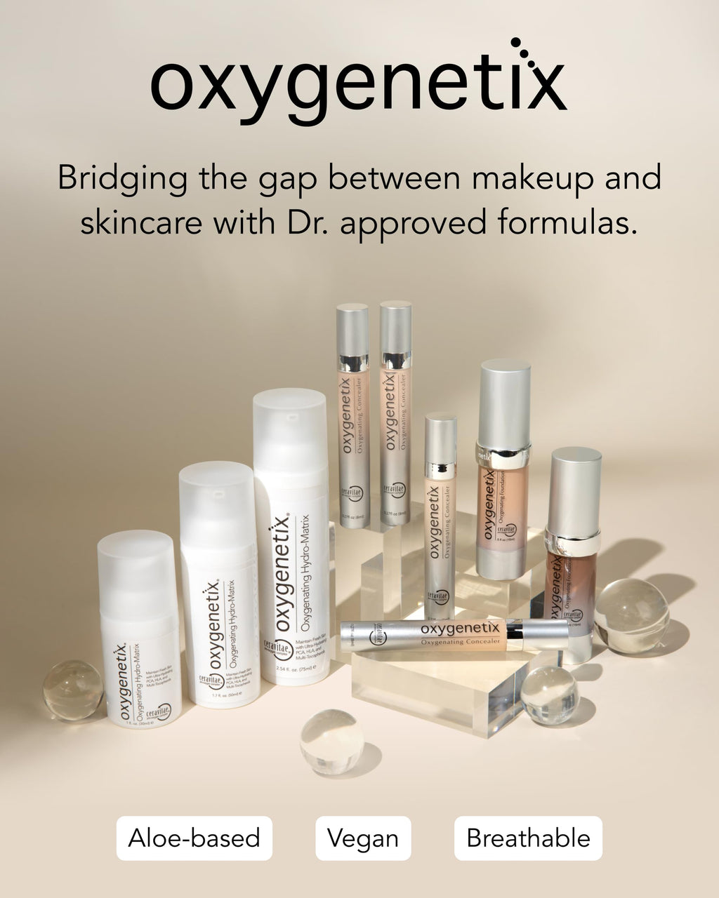 Oxygenetix Oxygenating Foundation – Porcelain | Breathable, Buildable Coverage for Sensitive or Post-Treatment Skin