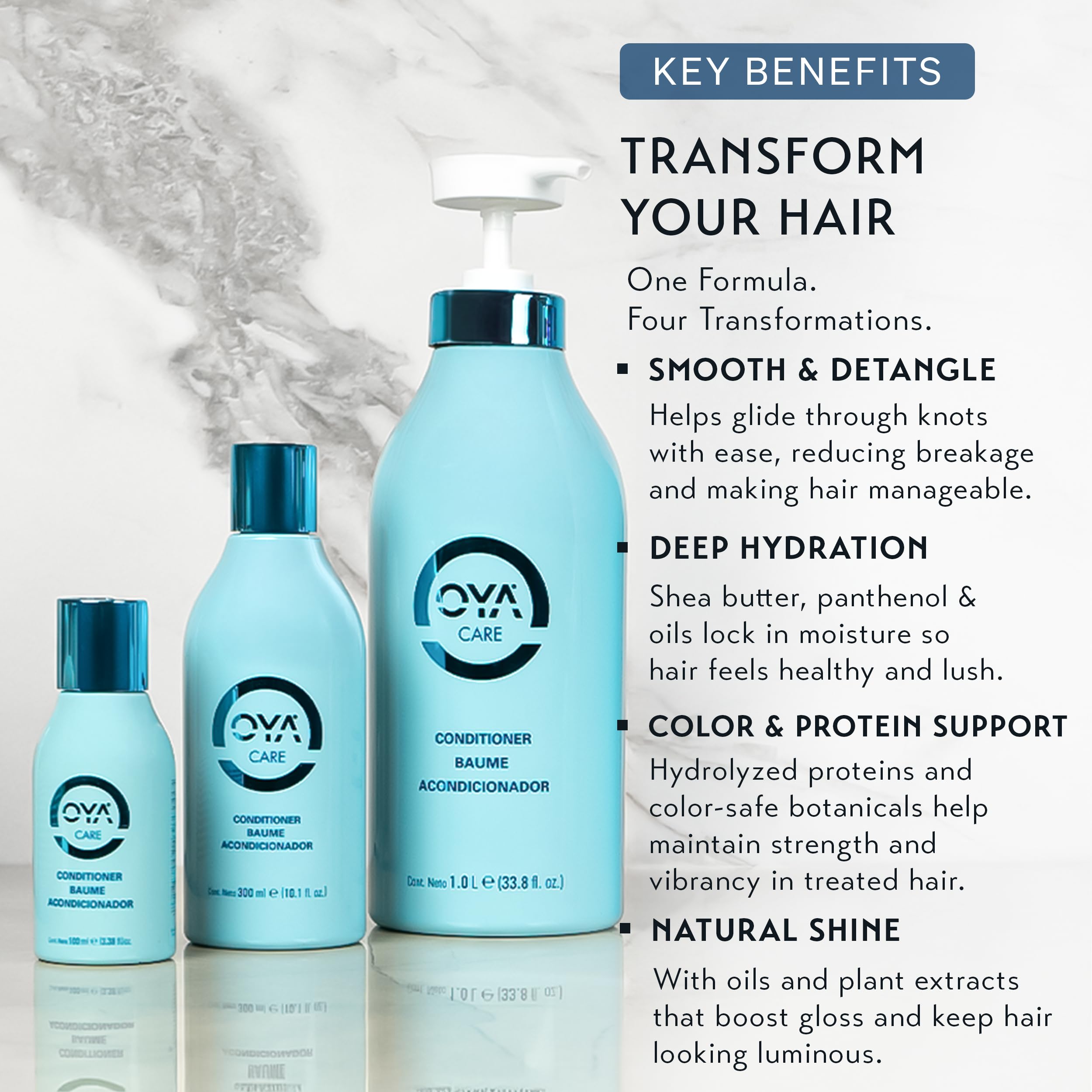 OYA Care Conditioner for Color-Treated Hair – Hydrating, Frizz-Reducing & Lightweight Strengthening (100 ml)