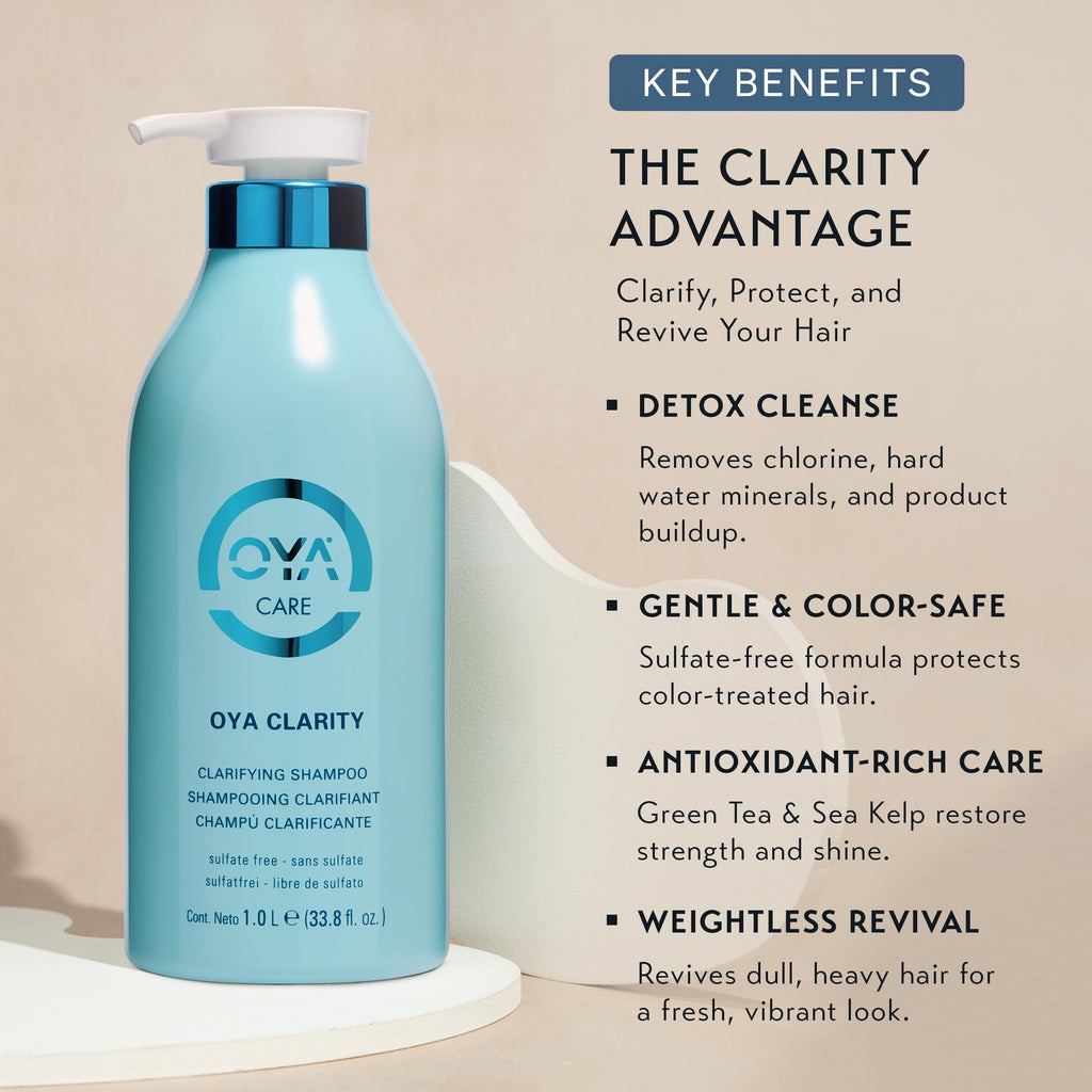 OYA CLARITY Clarifying Shampoo - 1000 ml | Deep Clean, Sulfate-Free & Color-Safe
