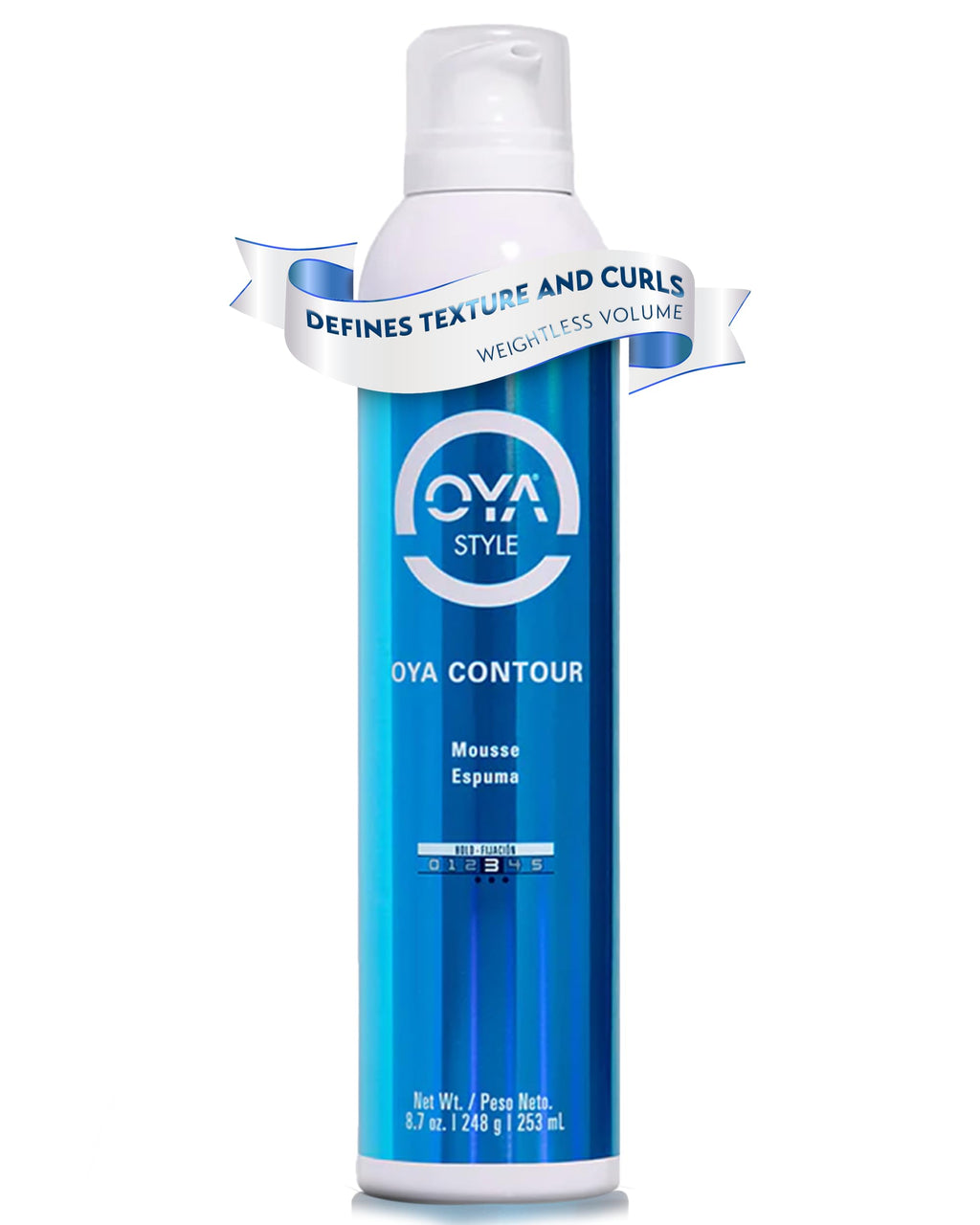 OYA CONTOUR Moisturizing Hair Mousse – Defines Curls, Smooths Frizz, Flexible Hold