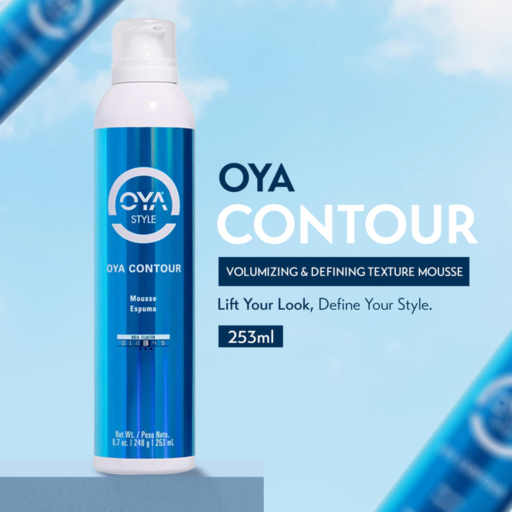 OYA CONTOUR Moisturizing Hair Mousse – Defines Curls, Smooths Frizz, Flexible Hold