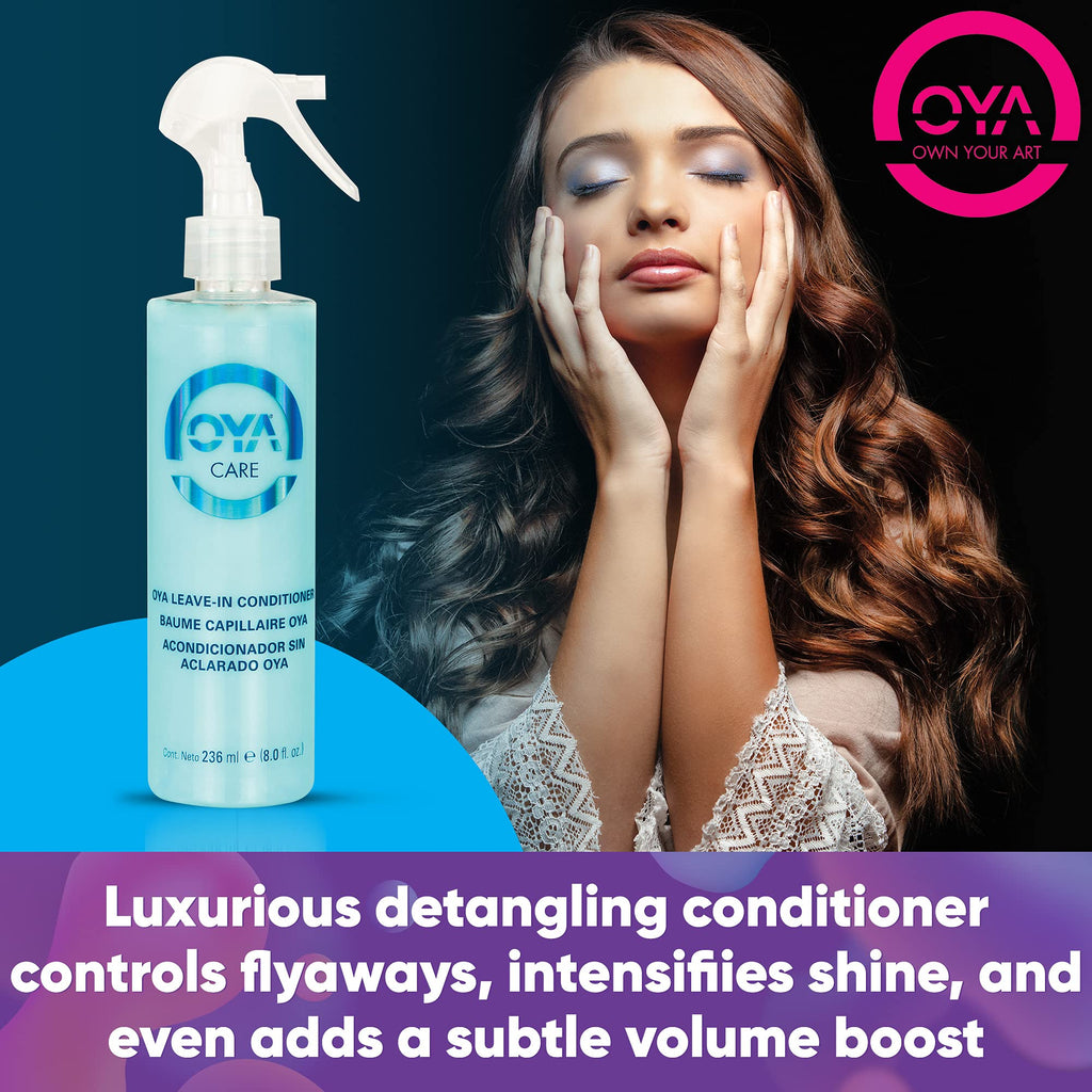 OYA Leave-In Hair Conditioner 236 ml – Detangle, De-Frizz & Hydrate (Color-Treated & Curly Hair)
