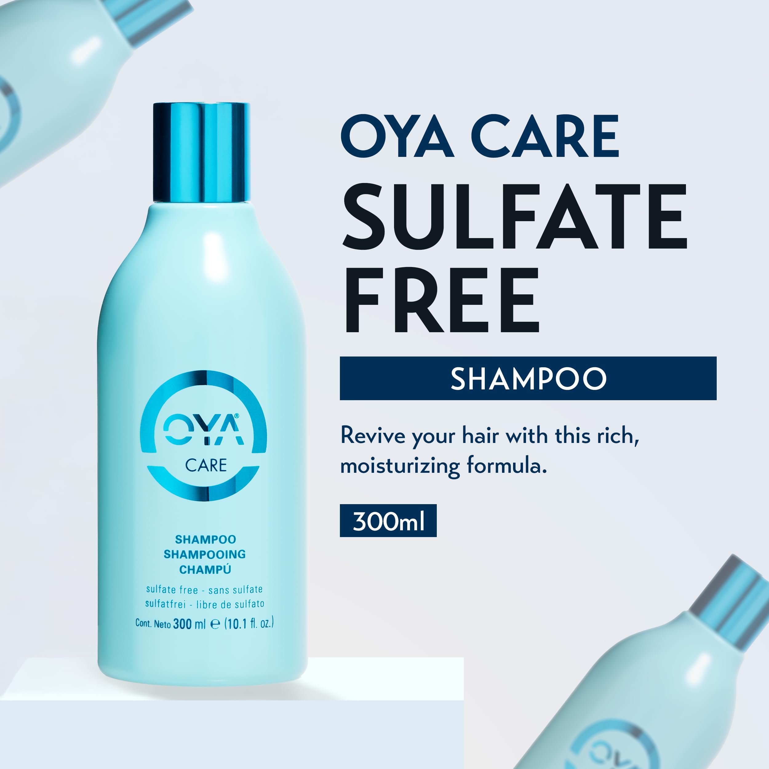 OYA Shampoo - Gentle, Hydrating, Sulfate-Free Color-Protecting Shampoo for Dry, Damaged, and Normal Hair | 300 ml