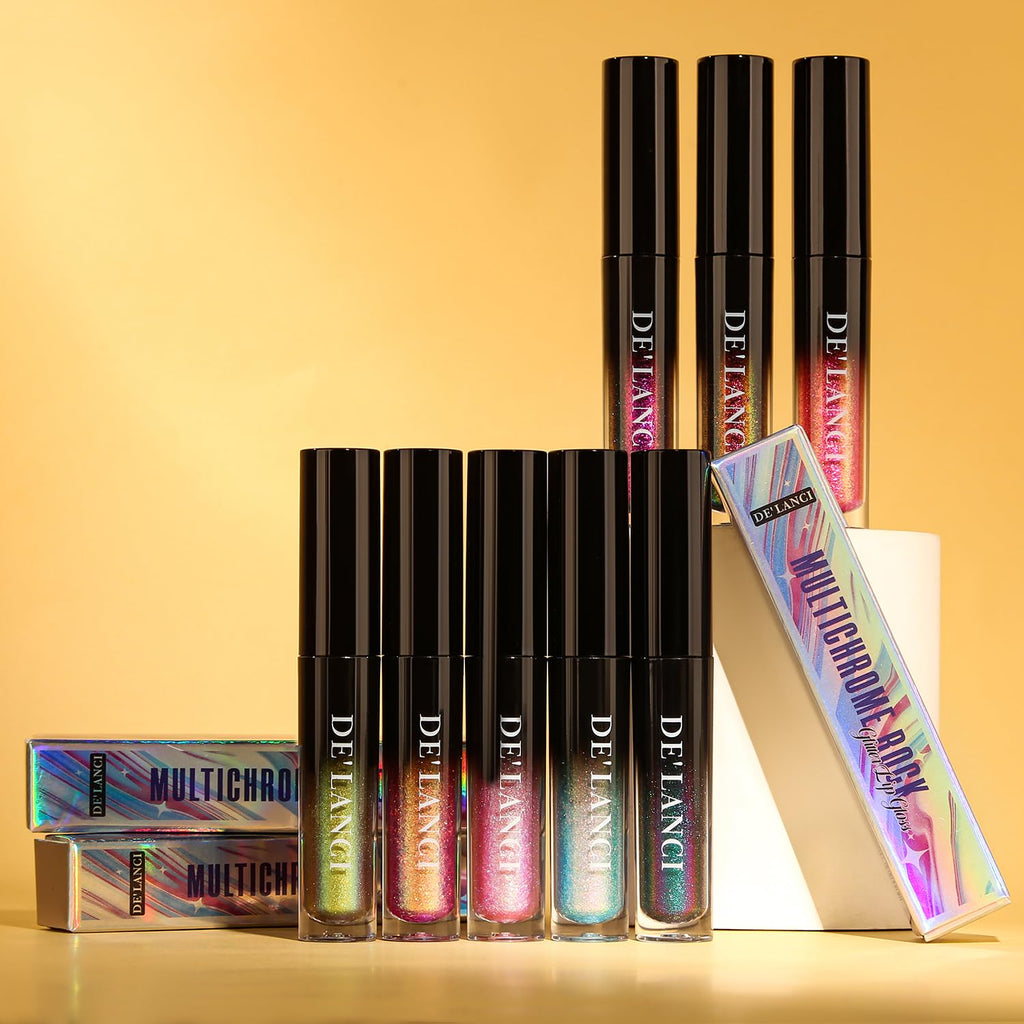 oygcee Chameleon Lip Gloss – Blue-Green Duochrome Shine, Hydrating, Long-Lasting