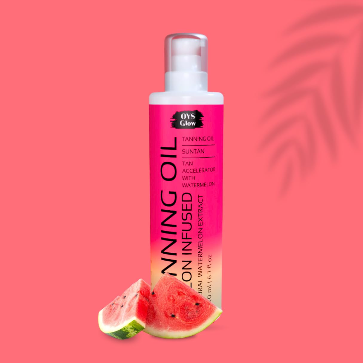 OYS GLOW Watermelon Tanning Oil – Intensive Suntan & Indoor Tanning Accelerator