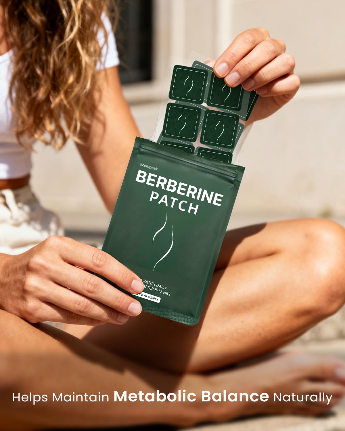 Ozempeak Berberine Patches – 2-Month Supply, Easy Daily Wear, Skin-Friendly Discs