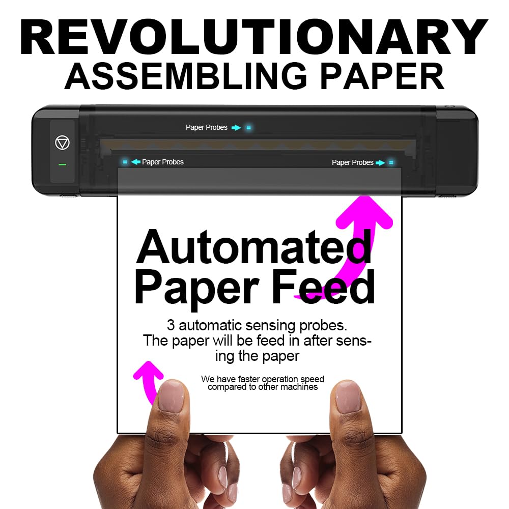 OZER M08Pro Wireless Tattoo Transfer Stencil Printer - Inkless, Portable Thermal Copier