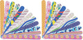 P2P Nails Colorful Double-Sided Nail File Strips – 24 Pack for Manicure & Pedicure