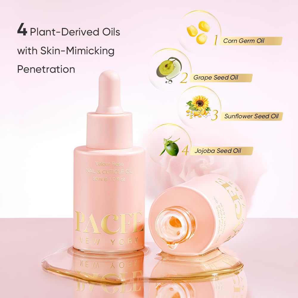 Pacfe Cuticle Oil for Dry Cuticles - Hydrating Nail & Cuticle Care