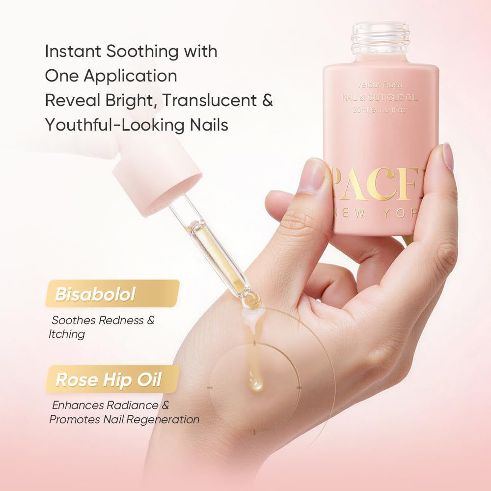 Pacfe Cuticle Oil for Dry Cuticles - Hydrating Nail & Cuticle Care