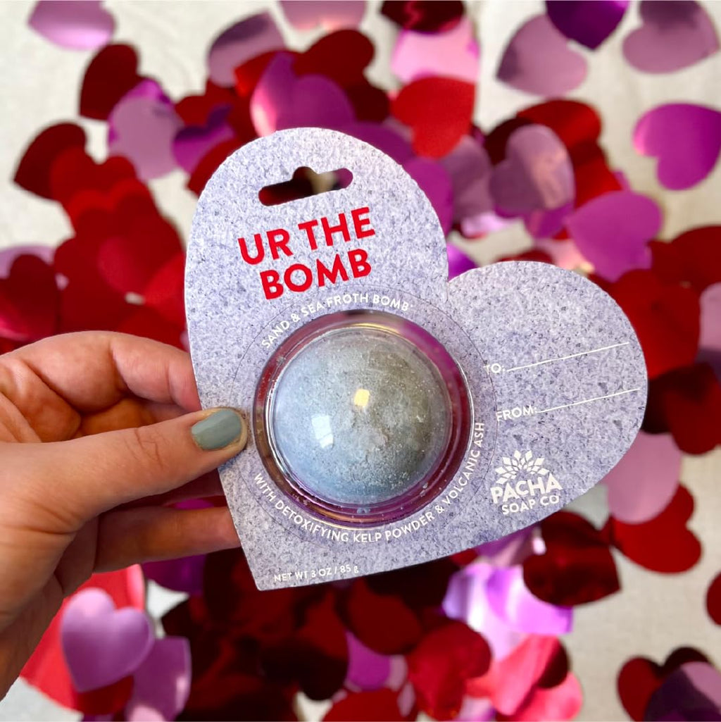 PACHA SOAP CO. Bath Bomb Cards UR The Bomb 3-Pack – Sand & Sea Scent, Nourishing & Handcrafted in the USA
