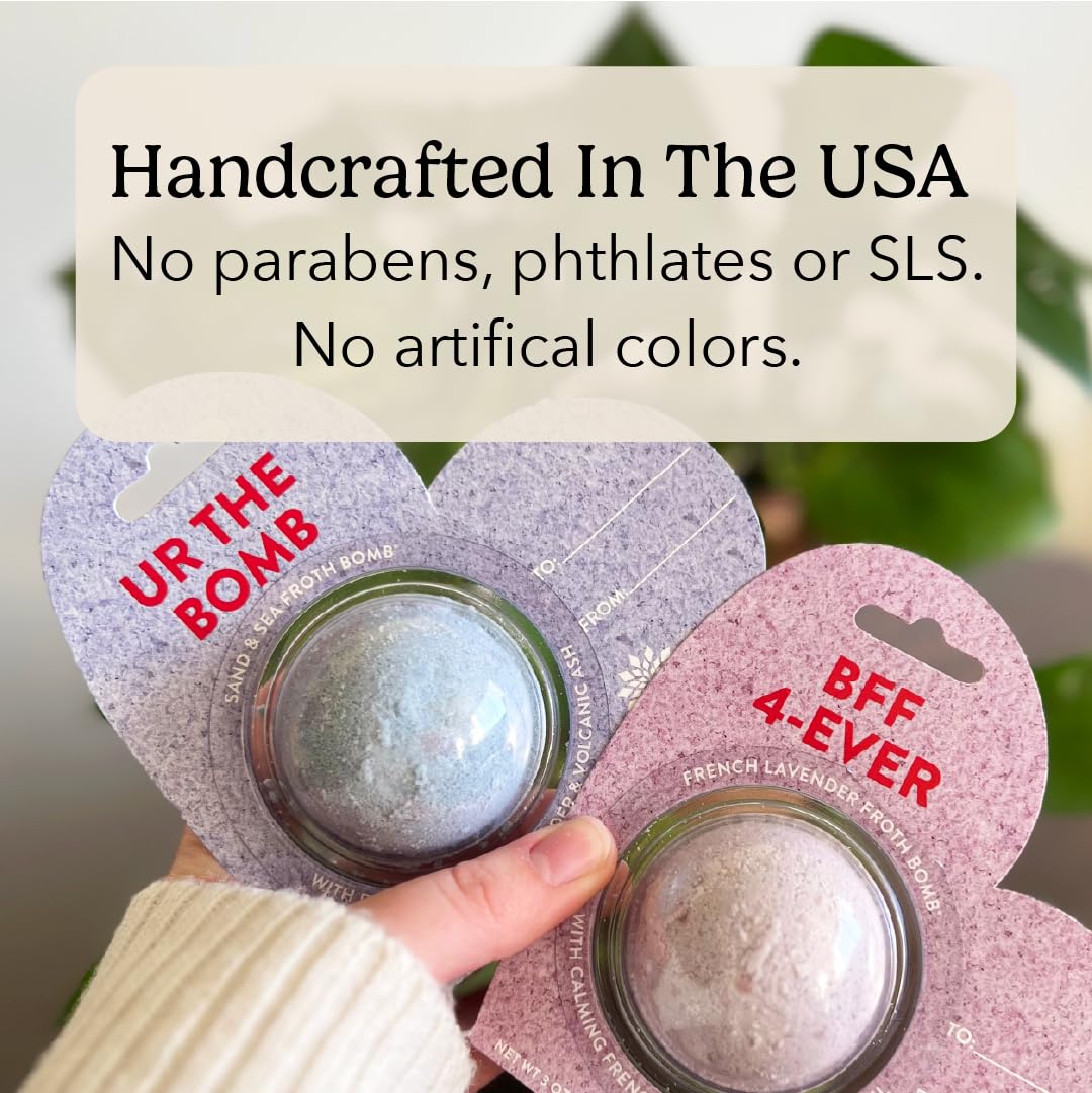 PACHA SOAP CO. Bath Bomb Cards UR The Bomb 3-Pack – Sand & Sea Scent, Nourishing & Handcrafted in the USA