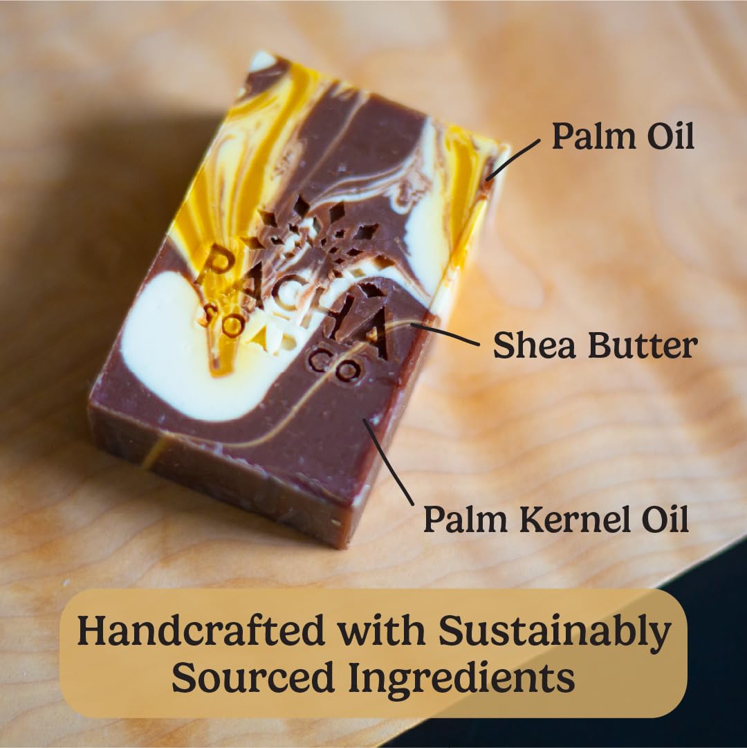 Pacha Soap Co. Almond Goat Milk Bar Soap – 3-Pack, Hydrating All-Natural, USA Made
