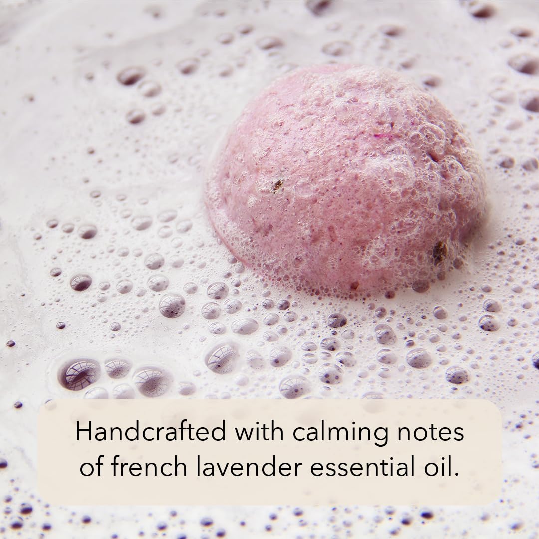 Pacha Soap Co. BFF 4-Ever Bath Bomb Cards – French Lavender, Heart-Shaped & Gift-Ready (USA-Made) 3-Pack