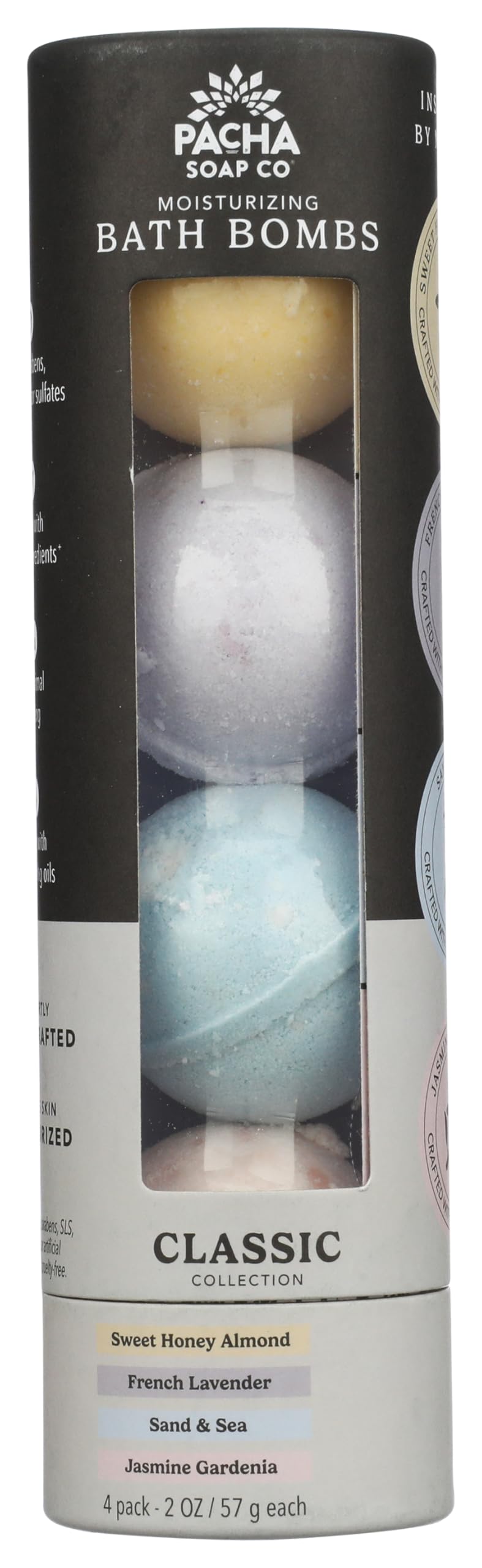 Pacha Soap Co Pacha Peaces Froth Bomb Variety Pack, 8 oz