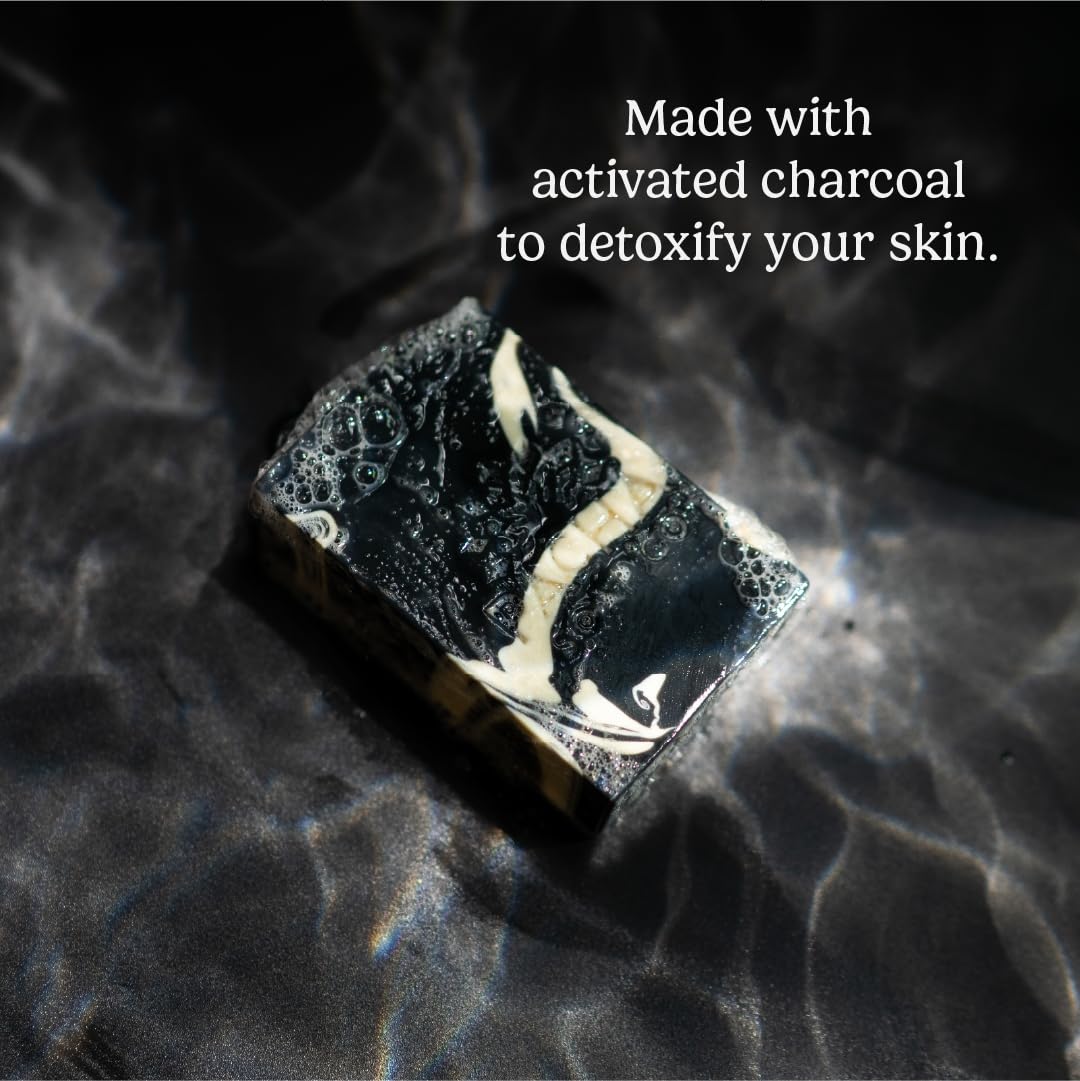 Pacha Soap Co. Earthy Clean Bundle: Coconut Lemon, Dirty Hippie & Clarifying Charcoal (3×4 oz)