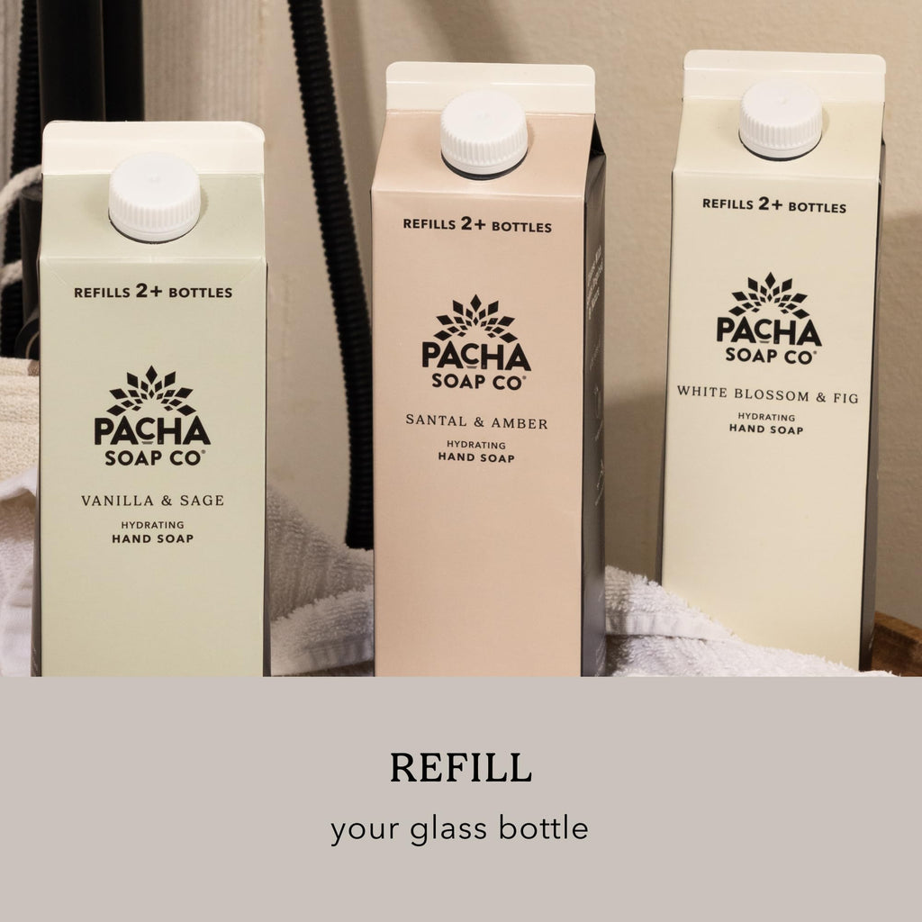 Pacha Soap Co. Liquid Hand Soap – Vanilla & Sage (2-Pack, 12.5 fl oz each) | Hydrating & Clean Ingredients | Made in USA