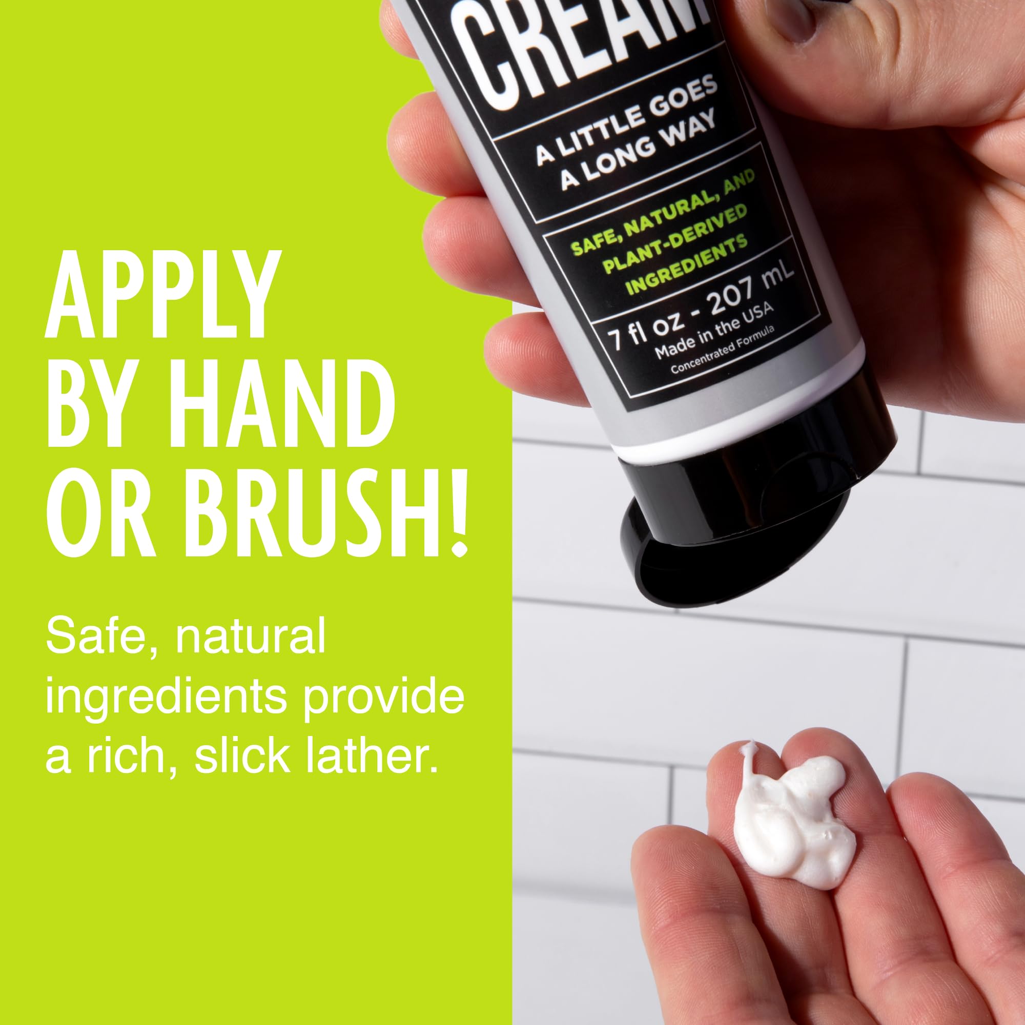 Pacific Shaving Company Natural Shaving Cream — Shea Butter + Vitamin E, Hydrating & Gentle for Sensitive Skin (3 x 3.4 oz)