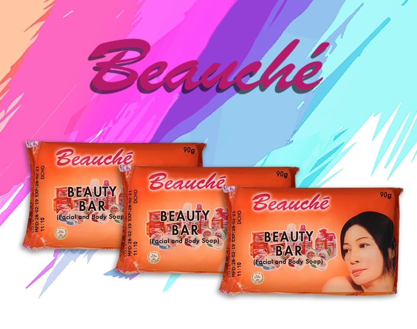 Pacific Supply Express Beauche Beauty Bar 90g (Pack of 3) – Orange