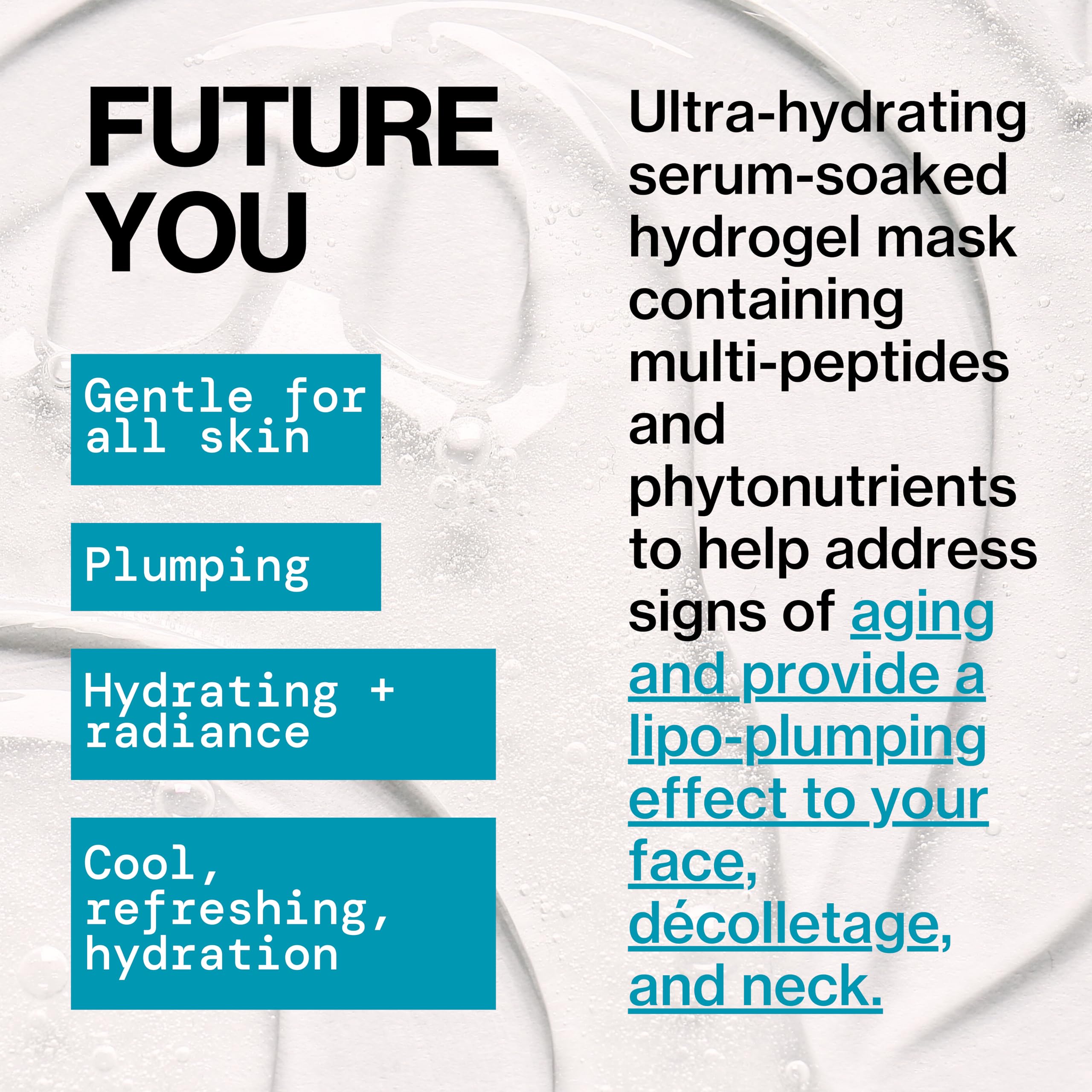 Pacifica Future Youth Time Shift Hydrogel Mask - 12-Pack | Multi-Peptide Hydration & Firming
