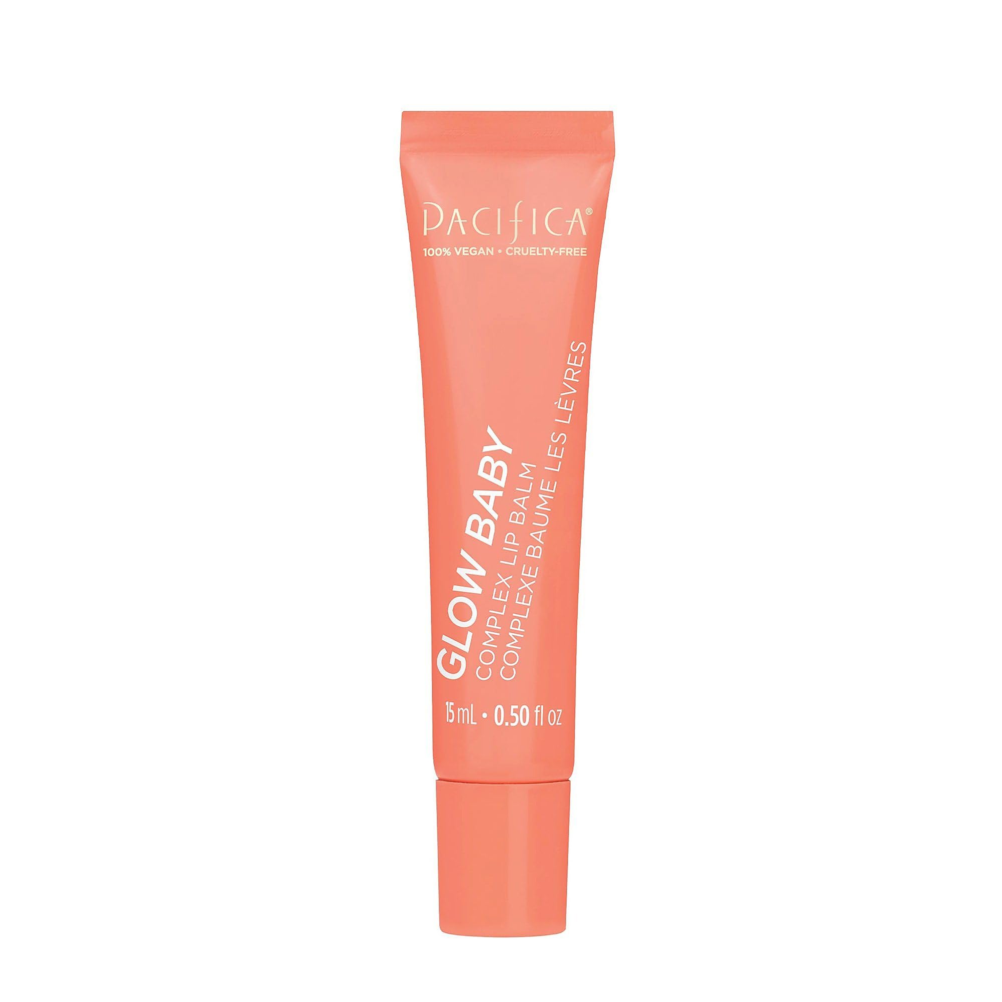 Pacifica Glow Baby Lip Balm – Vitamin C Hydration, Coral Shine, Vegan